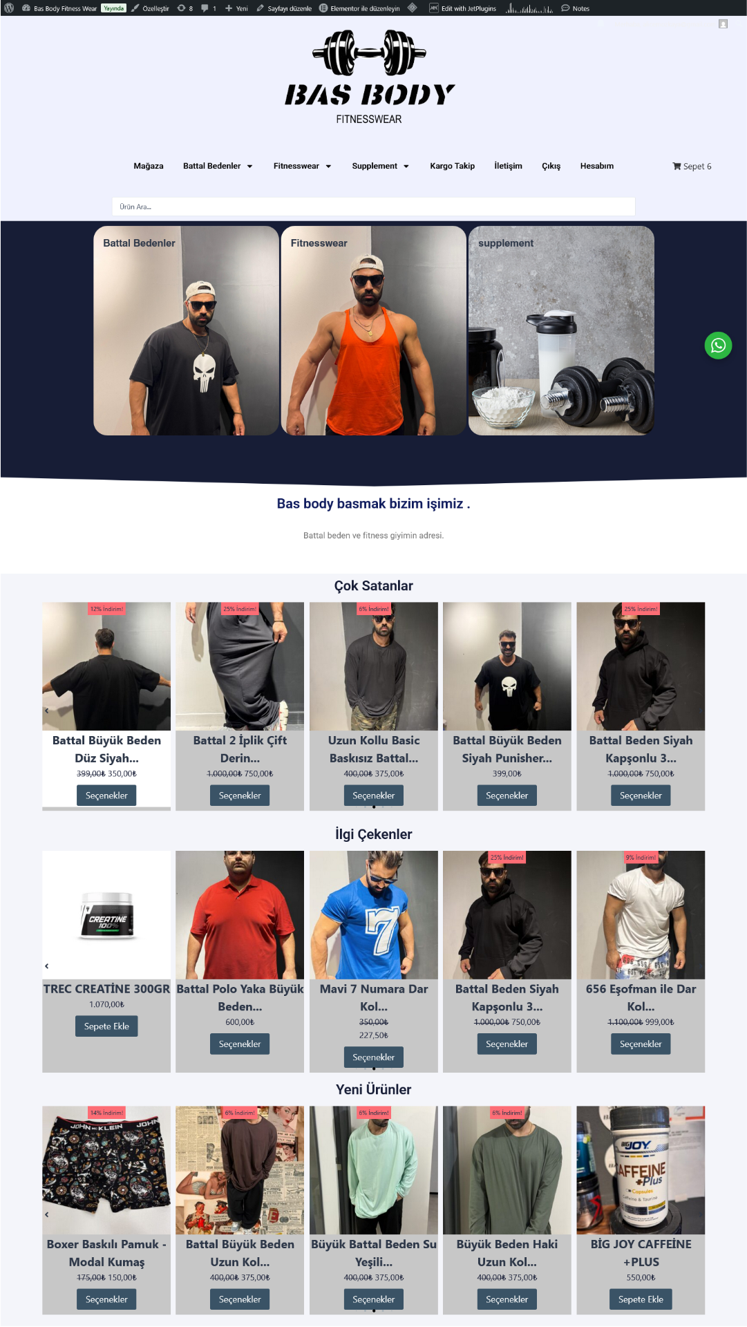 Bassbody fitness magazası